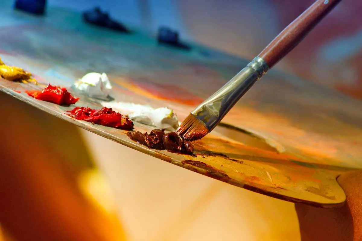introverted feeling Fi paint brush & pallet